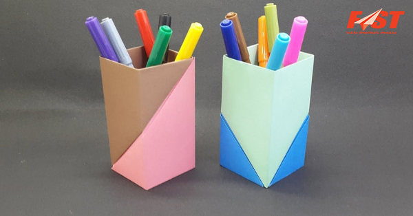 cách làm hộp đựng bút chì màu
